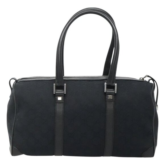 GUCCI GG Canvas Hand Bag Black Silver 000 0846 - Picture 10 of 16